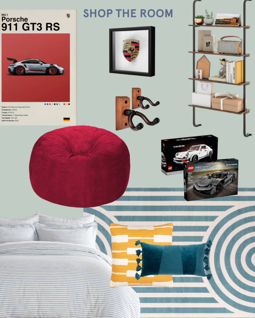 teen room mood board