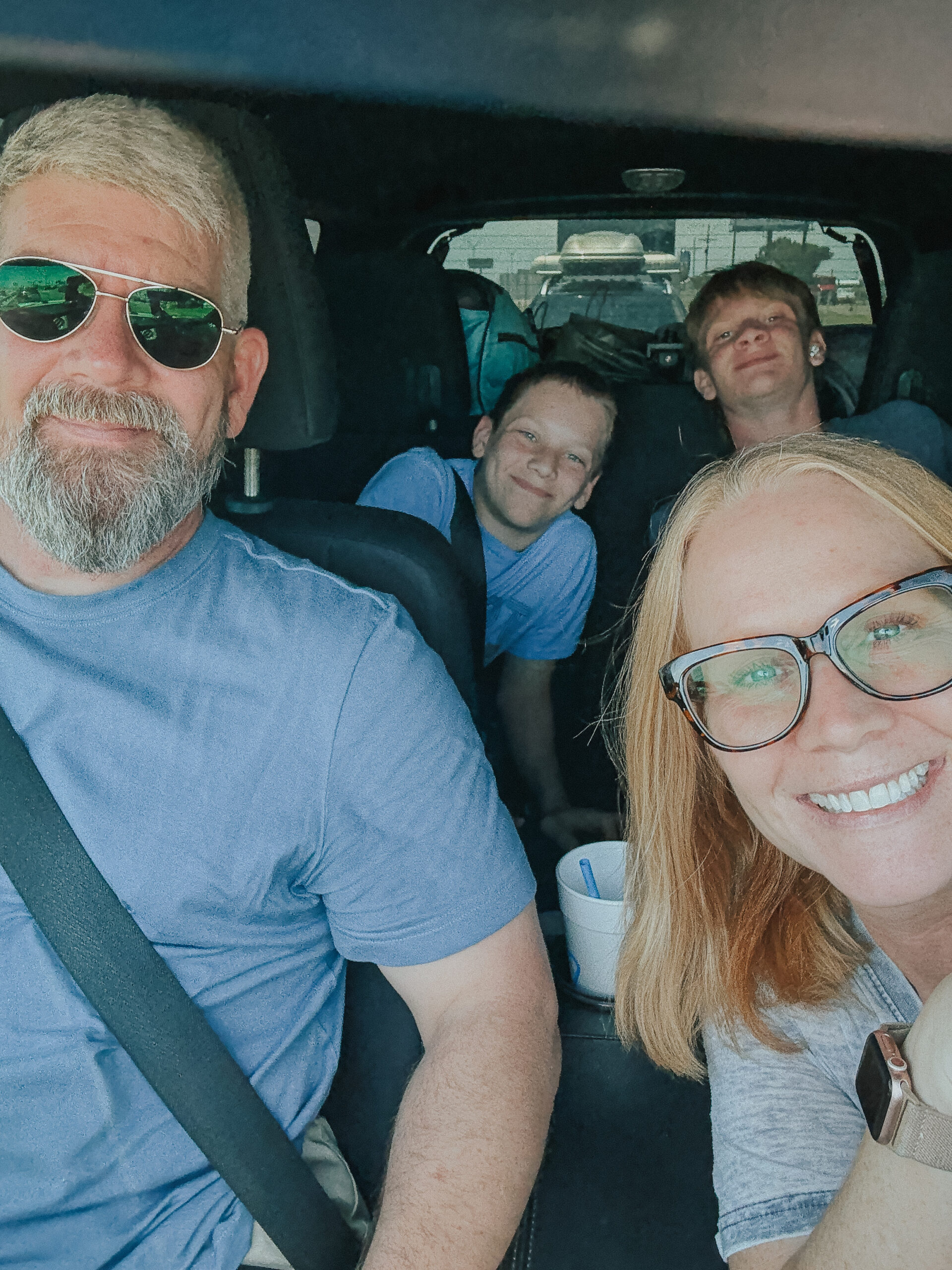family selfie on our Montana road trip